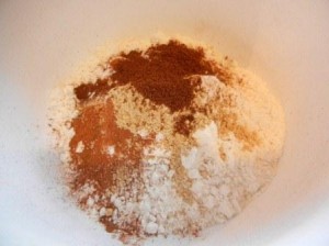 Dry Ingredients for Old Fashioned Gingerbread