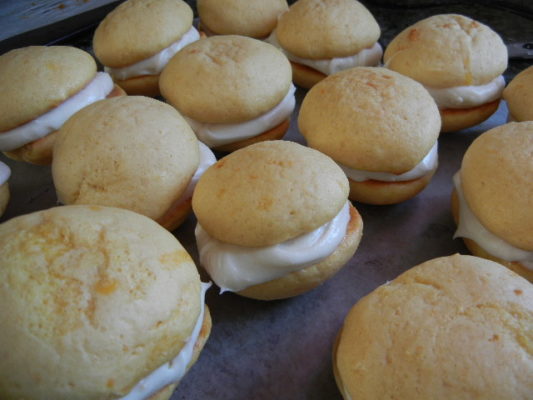 Orange Creamsicle Whoopie Pies