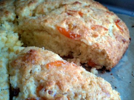 Candied Kumquat Scones with Crystallized Ginger