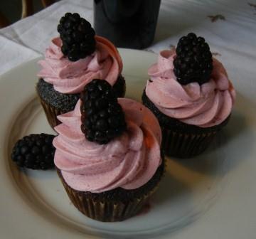 chocolate and red wine cupcakes