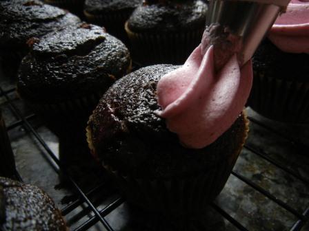 chocolate and red wine cupcakes