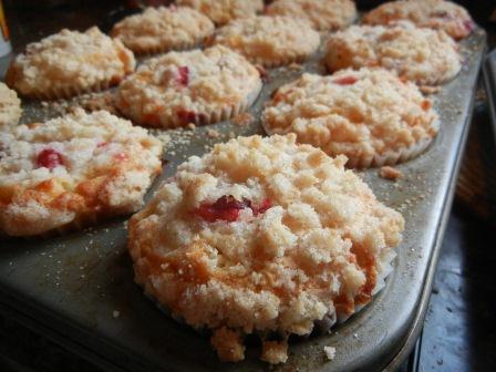 White Chocolate and Cranberry Muffins