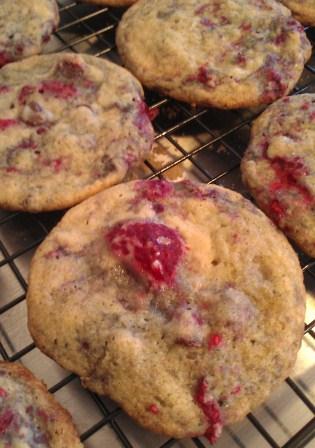 Double Chocolate Raspberry Cookies