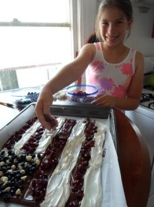 chocolate bark flag