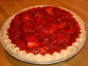 strawberry chocolate pie