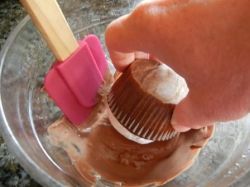 chocolate dipped cupcakes recipe