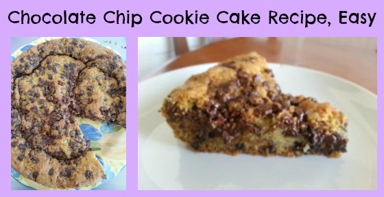 Chocolate Chip Cookie Cake Recipe Easy