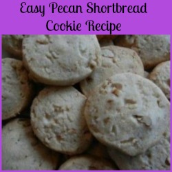 Easy Pecan Shortbread Cookie Recipe