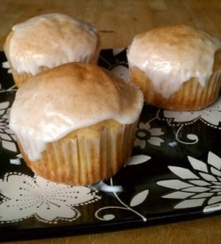 Eggnog Muffins Recipe with Rum Icing