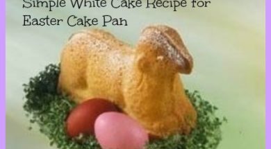 Simple White Cake Recipe for Easter Cake Pan 3