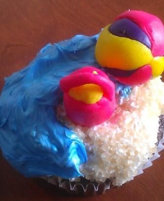 beach themed cupcake ideas