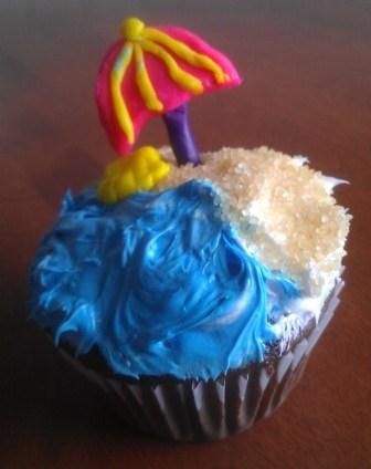 beach themed cupcake ideas