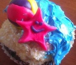 beach cupcakes