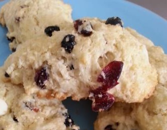 Red White and Blue Scones